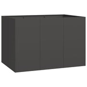 Fioriera | Cassetta per fiori | Vaso Nera 120x80x80 cm in Acciaio