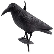 STATUETTA SCACCIA VOLATILI A FORMA ANIMALE Corvo in piedi - cm 35 x 19 x 13