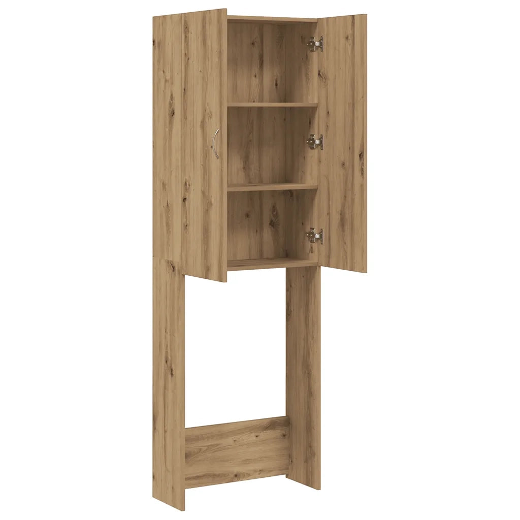 Mobile per Lavatrice Rovere Artigianale 64x25,5x190 cm 856647