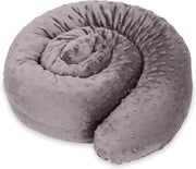 Stoppero per finestre o cuscini laterali, cuscino decorativo, cuscino per il corpo, cuscino per letti laterali, chiusura finestre e tappeto di porta, 150 cm, stoppero antivento, grigio scuro