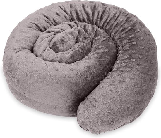 Stoppero per finestre o cuscini laterali, cuscino decorativo, cuscino per il corpo, cuscino per letti laterali, chiusura finestre e tappeto di porta, 150 cm, stoppero antivento, grigio scuro