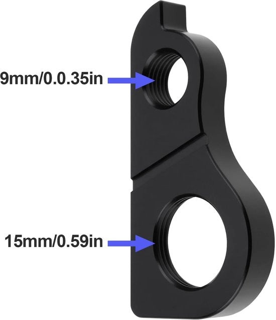 Hanger per derailleur posteriore - Compatibile con CAPRA/JEFFSY - Lega di alluminio leggera - Resistente ai shock - Installazione semplice - Misurazioni precise delle geometrie - Derailleur
