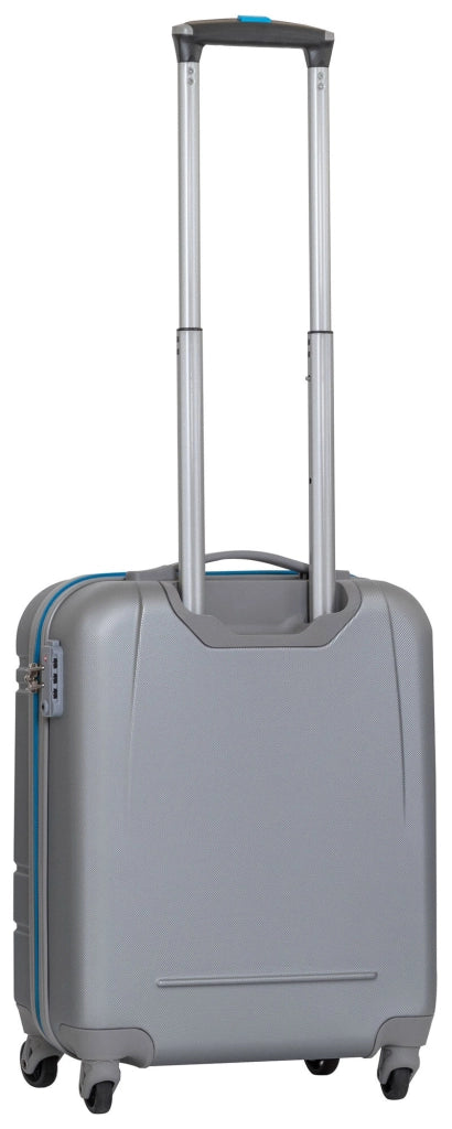Trolley Valigia Bagaglio a Mano Rigida in ABS 4 Ruote TSA Ravizzoni Sangria Silver