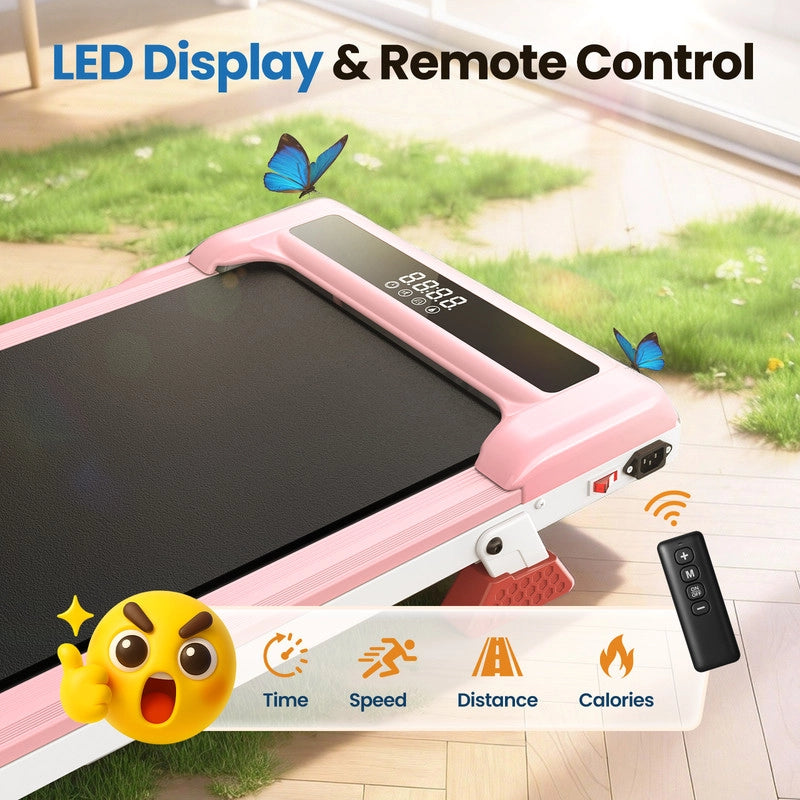 Tapis roulant elettrico con inclinazione, tappetino da passeggio 1-10 km/h con telecomando, per casa e ufficio, 3,0 HP, portata 130 kg