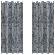 Tende in Velluto 2 pz Grigio Argento 225 x 140 cm Velluto