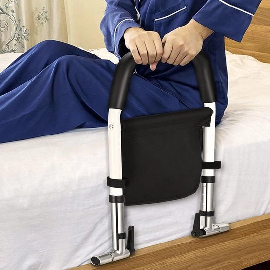 Sedile pieghevole per adulti e anziani - nero - acciaio inossidabile di carbonio