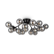 Plafoniera Maytoni Dallas MOD545CL-20B nera sfere fumé 20xG9