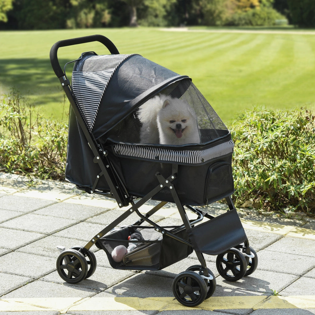 Carrello Trasporto Cane Pieghevole ¨C zephmum ¨C Nero
