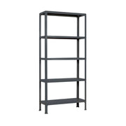 Scaffale in metallo Simon Rack senza viti colore antracite 5 ripiani 1800x1000x300 mm Made in Spain