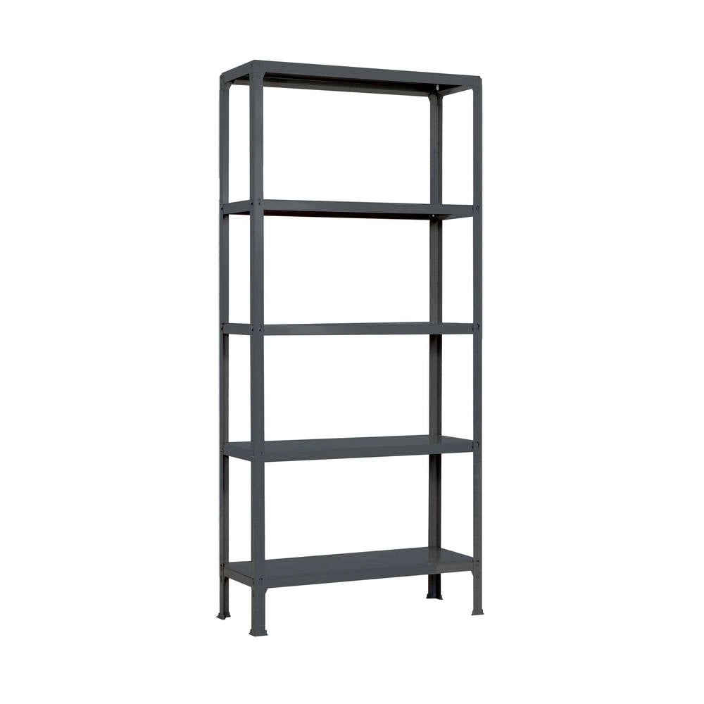Scaffale in metallo Simon Rack senza viti colore antracite 5 ripiani 1800x1000x300 mm Made in Spain
