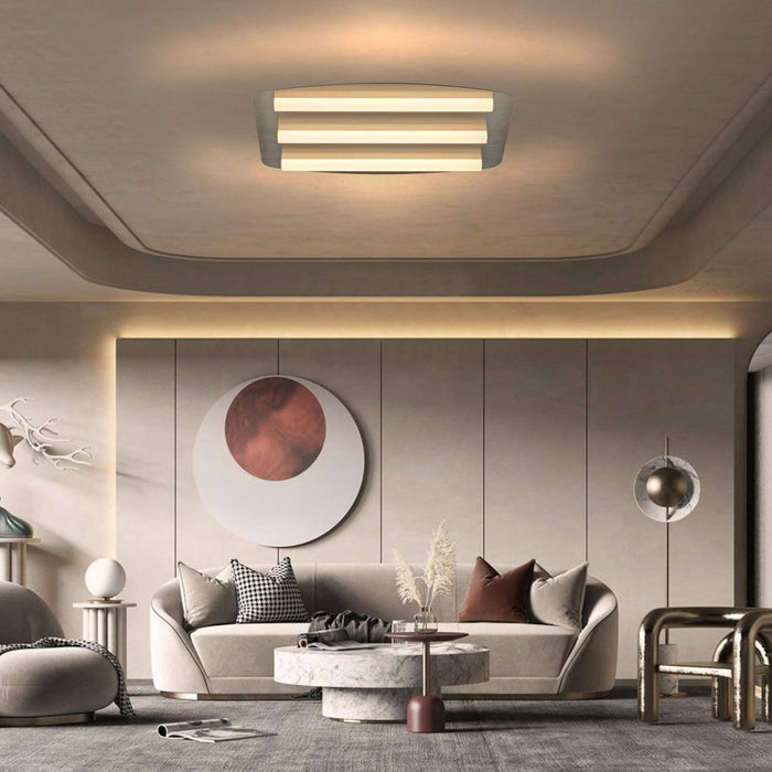 ZMH Lampada da soffitto LED nichel acrilico per interni cucina anche parete