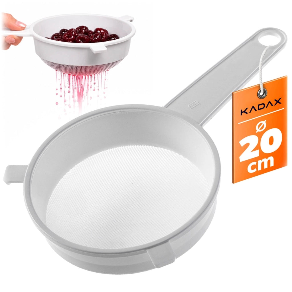 Colino a maglie fitte KADAX per farina, latte, zucchero a velo, da cucina, in plastica, 12 cm (120 mm)