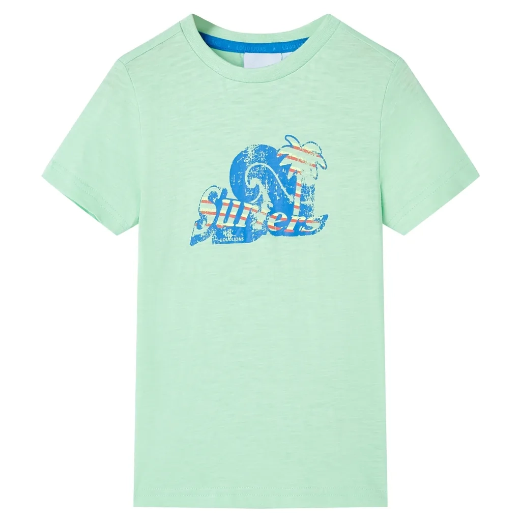 Maglietta da Bambino Verde Chiaro 140cod mxl 109883