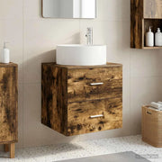 Mobile Lavabo da Parete Rovere Fumo 49,5 x 44,5 x 65,5 cm 890322