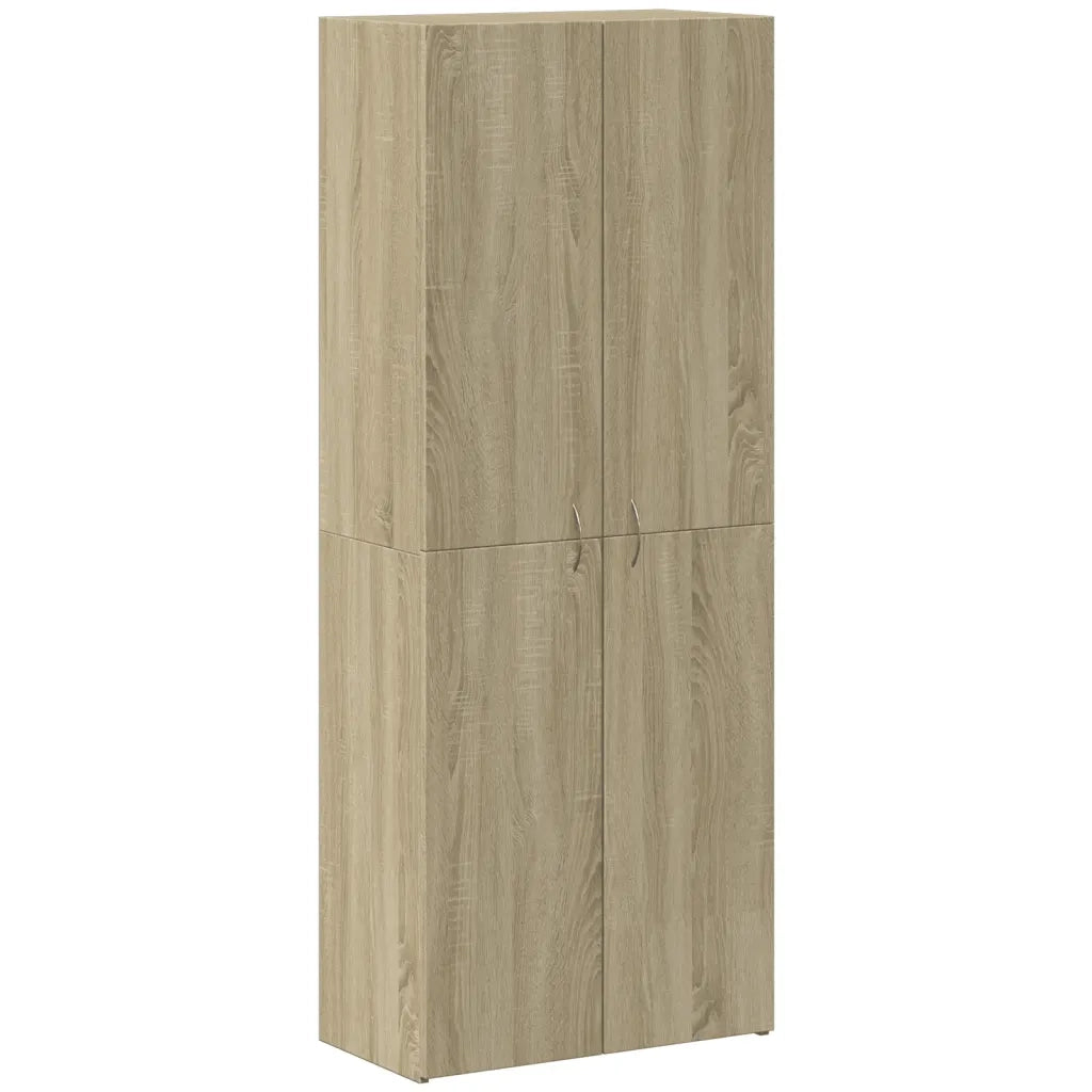 Schedario Rovere Sonoma 60x32x153 cm in Truciolato