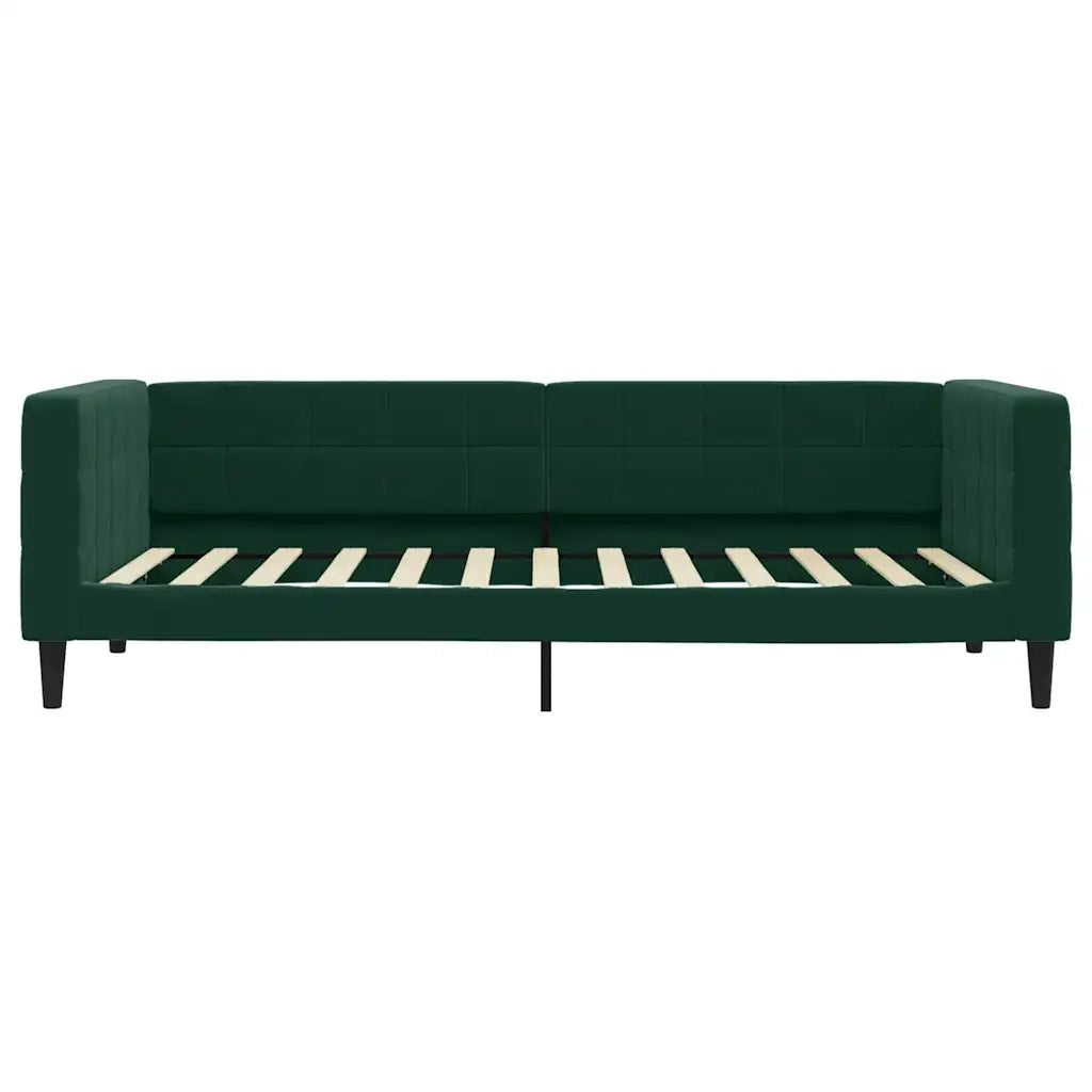 Letto da Giorno Verde Scuro 100x200 cm in Velluto 354017