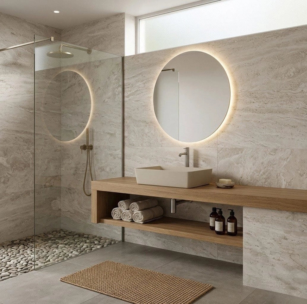 Lavabo rettangolare Rak Ceramics Feeling Beige Matt