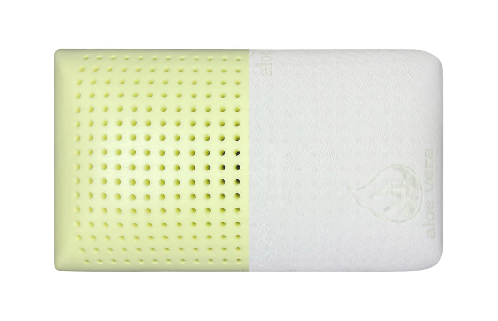 Guanciale Anatomico Aloe Vera Memo Cuscino Letto Saponetta Traspirante Memory Foam Anallergico Prodotto Italiano - Aloe - 1 Cuscino