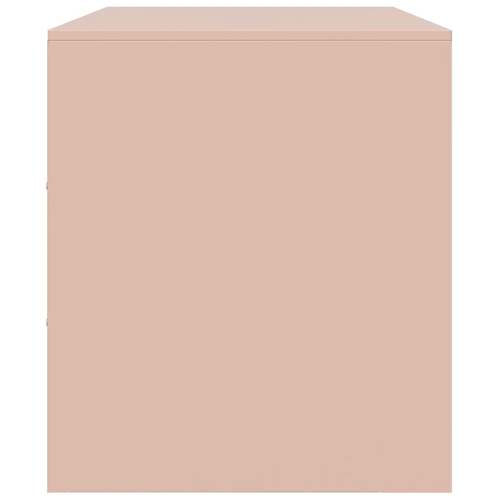 Mobili TV 2 pz-Set di 2 Credenza per TV Rosso 67x39x44 cm in Acciaio 685821