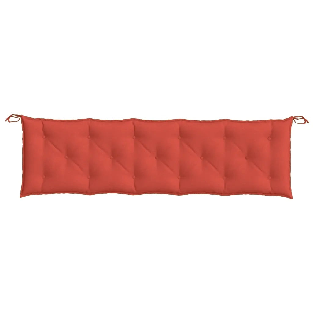 Cuscino Panca da Giardino Rosso MÃ©lange 180x50x7 cm in Tessuto