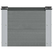 Fioriere | Cassetta per fiori | Letto rialzato da giardino Grigio 50 x 30 x 36 cm