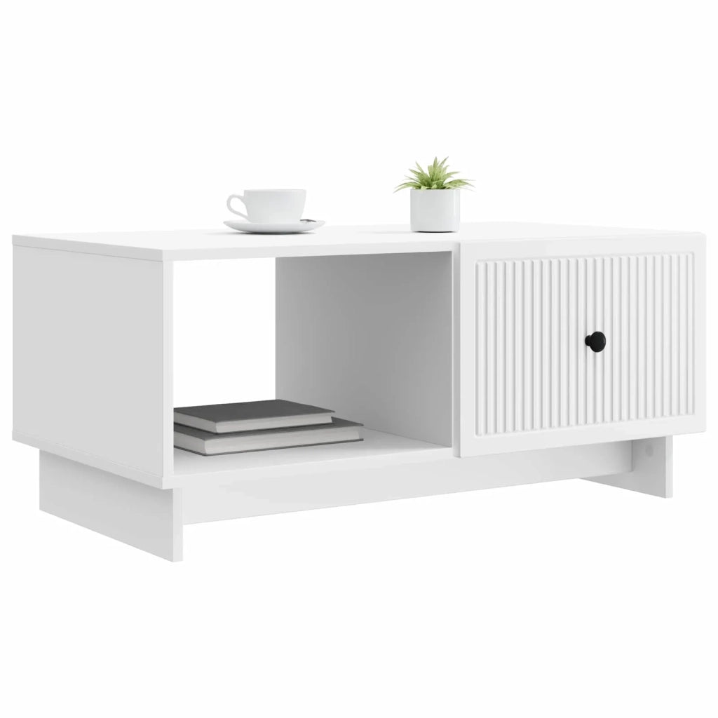 Tavolino da salotto Bianco 90 x 50 x 40 cm Legno ingegnerizzato 894035