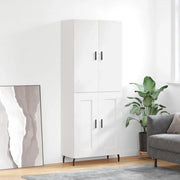 Credenza Bianca 69,5x34x180 cm in Legno Multistrato 3195803