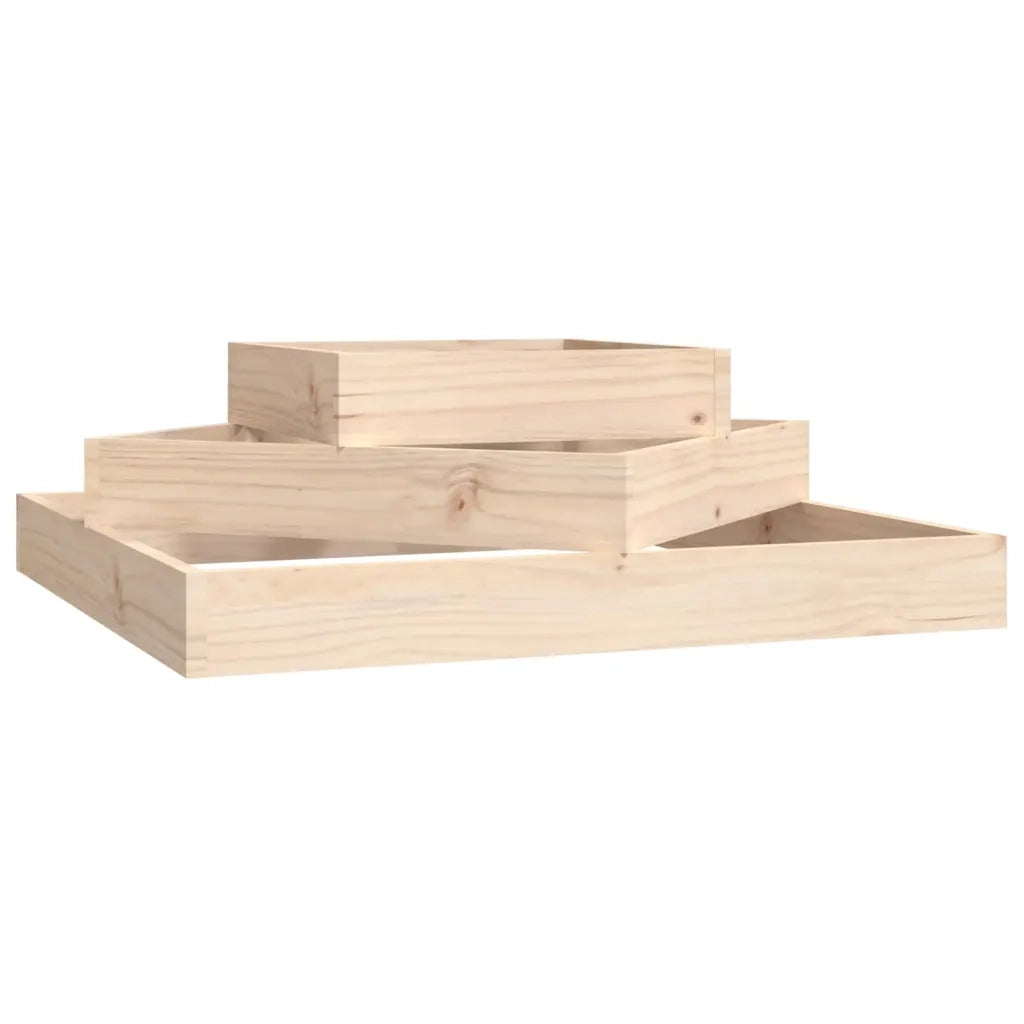Fioriera | Cassetta per fiori | Vaso 83x83x27 cm in Legno Massello di Pino