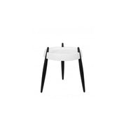 Zafferano Tavolino Liolà h47cm Bianco - Frassino nero