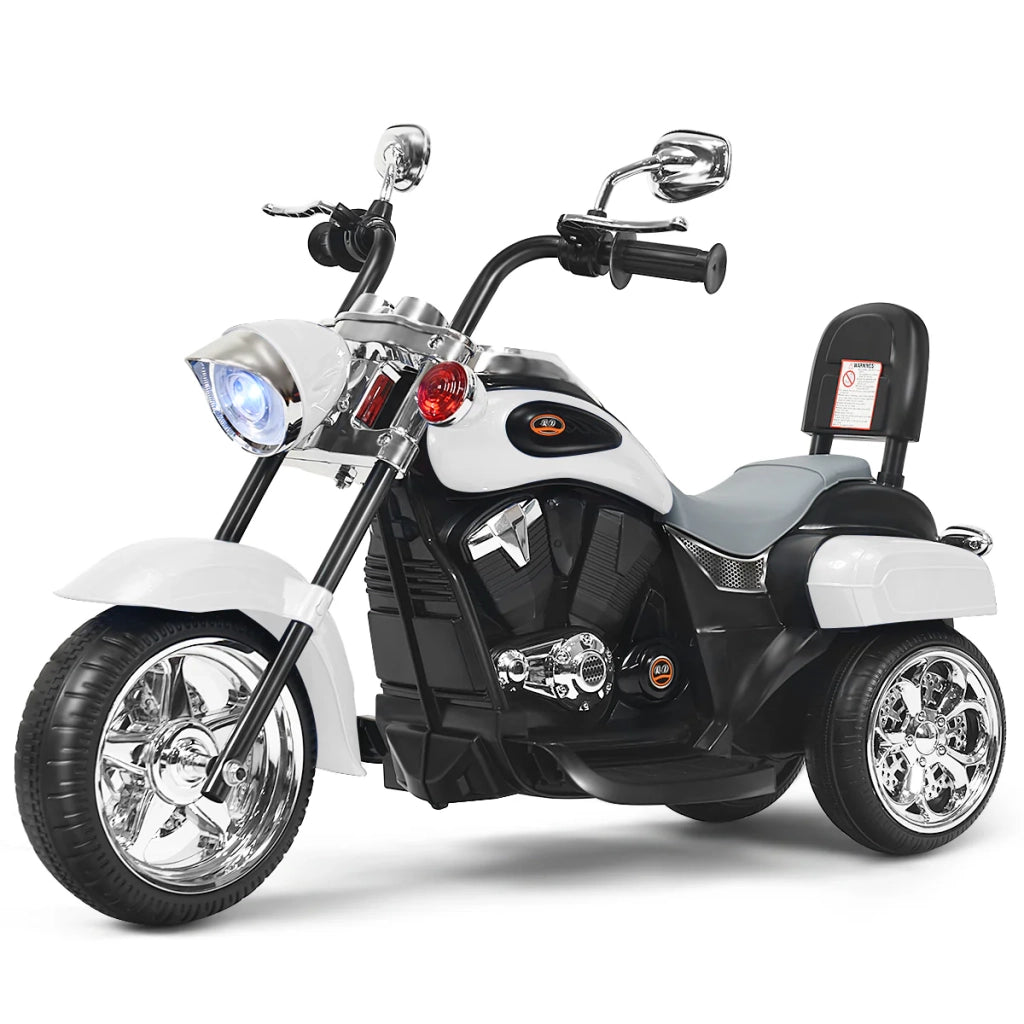 Moto elettrica chopper 91 x 48 x 64 cm 3 ruote stabile e pratica moderna in PP bianco 20_0020864