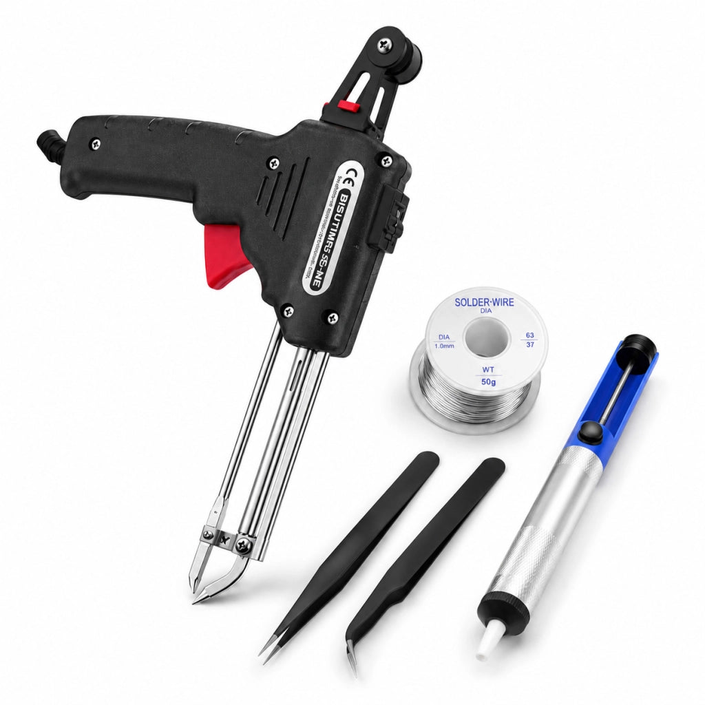 SALDATORE A STAGNO 60W PISTOLA AUTOMATICA KIT SALDATURA ACCESSORI FILO BS565 PRO