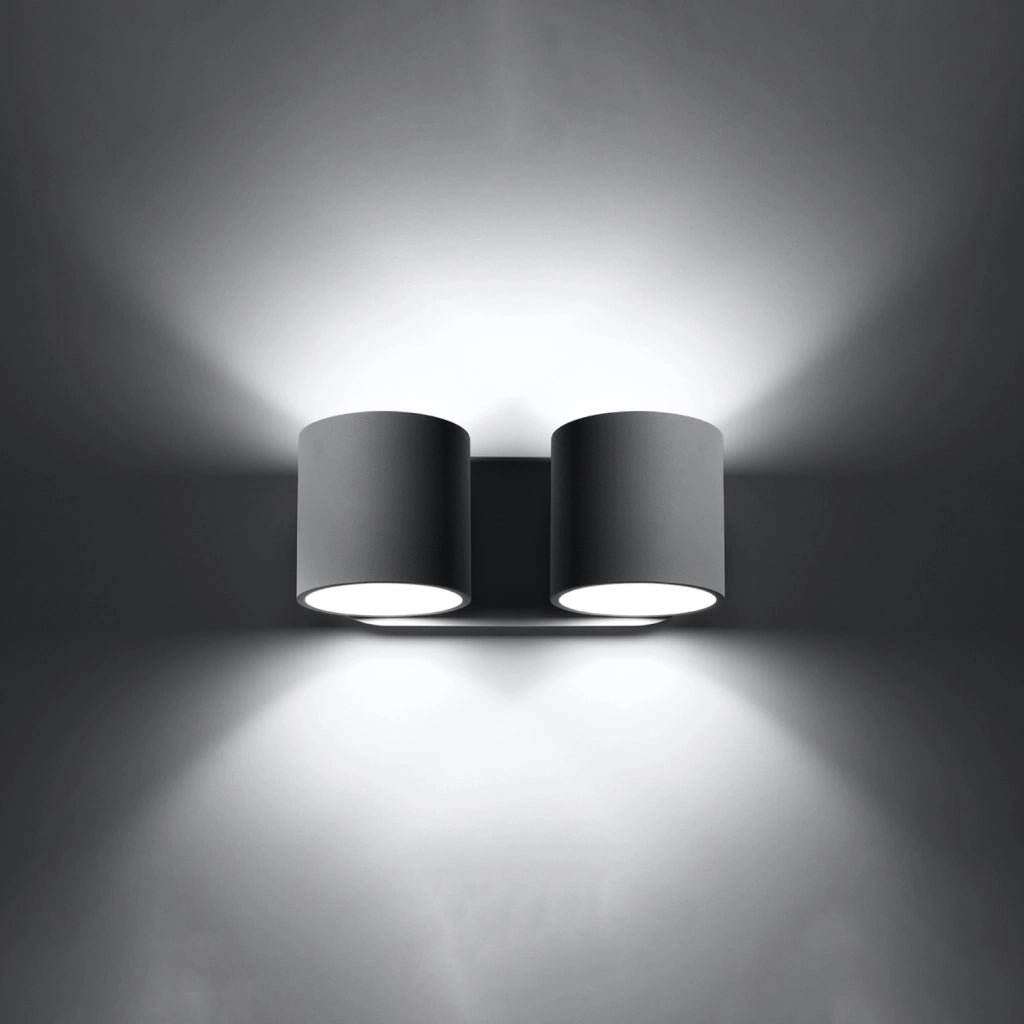 Applique RONDEO 2 Pure Lume grigia alluminio 2xG9 interno