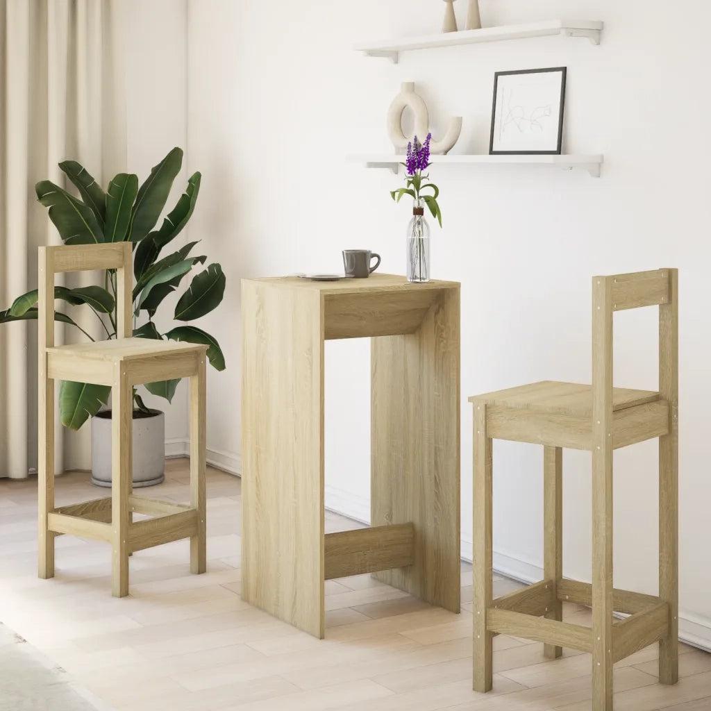 Tavolo da Bar Rovere Sonoma 51x50x103,5 cm in Legno Multistrato