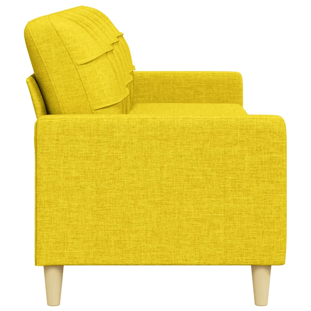 Divano | Divano da soggiorno | Sofa a 3 Posti Giallo 210 cm in Tessuto