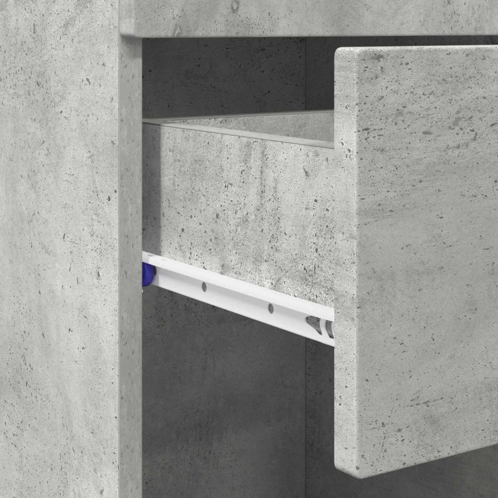 Set di Armadi da Bagno TULUM Grigio cemento 37 x 31,5 x 82 cm