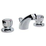 BATTERIA LAVABO SCUDETTO 28 CROLLAOTTONE CROMATO + PILETTA 1"1/4