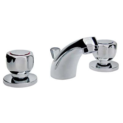 BATTERIA LAVABO SCUDETTO 28 CROLLAOTTONE CROMATO + PILETTA 1"1/4