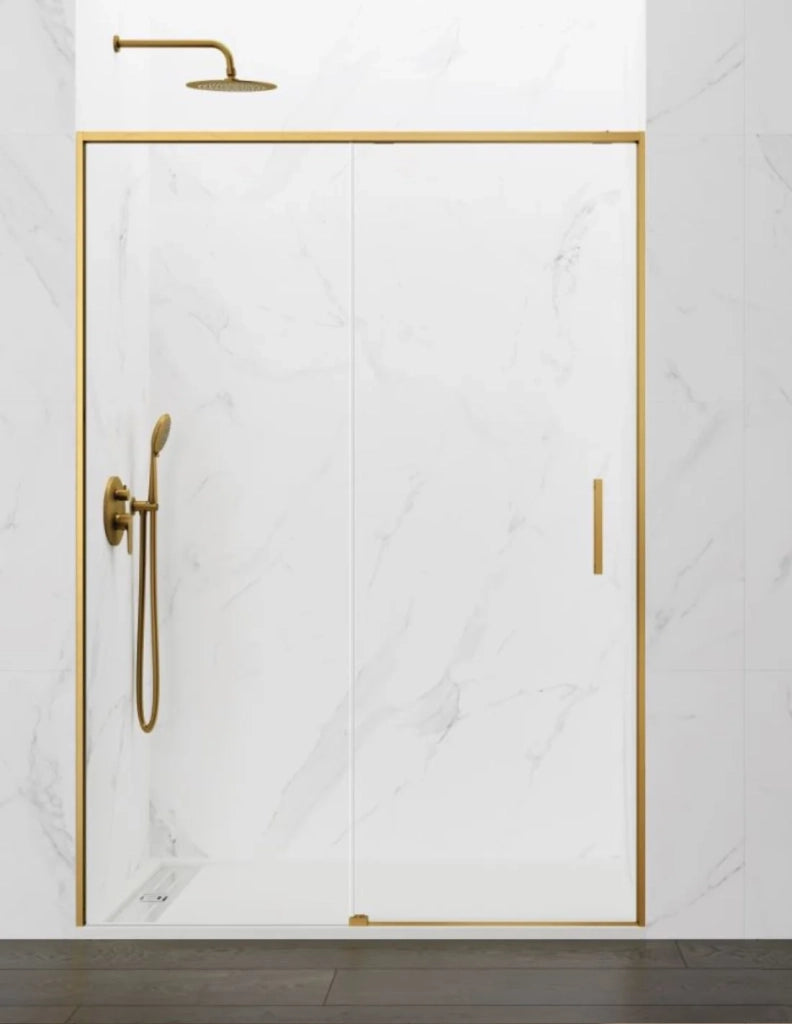 Porta doccia scorrevole 1+1 ABANTE (TWENTY) 115 cm Profilo Oro