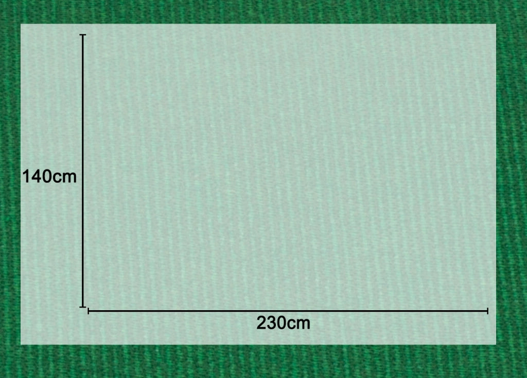 Mollettone Copritavolo Gommato Antiscivolo Protezione Tavolo Colore Verde - 140x230 - Verde