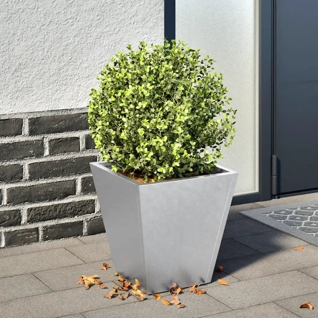Fioriera | Cassetta per fiori | Vaso da Giardino 30x30x30 cm Acciaio Zincato