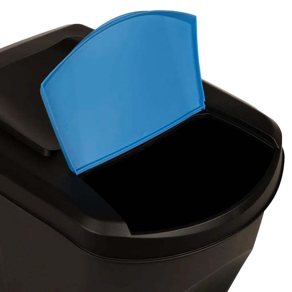 Cestini per Rifiuti Impilabili 4 pz Antracite 100 L CFW1212254