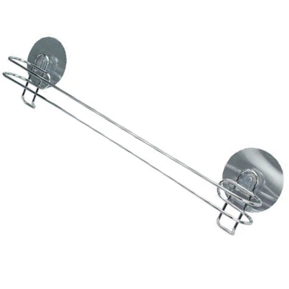 Trade Shop - Asta Barra Porta Asciugamani 45 Cm Montaggio A Parete Bagno Con Biadesivo 79845 -
