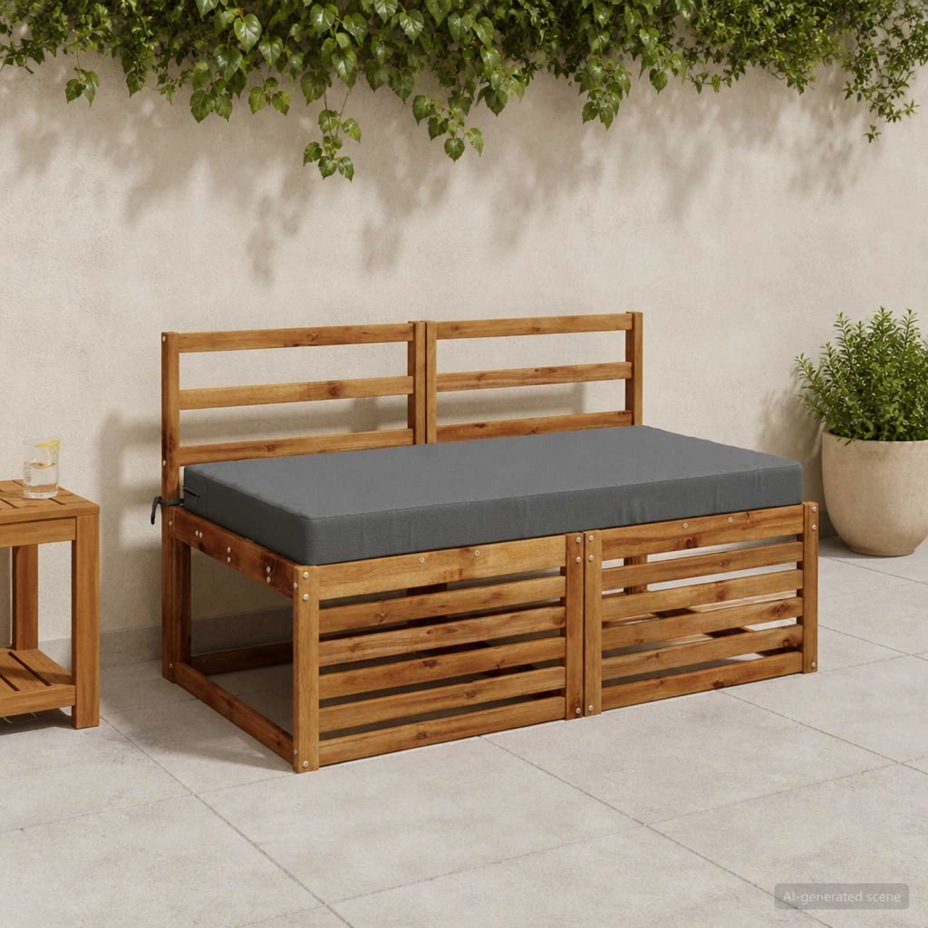 Cuscino per la seduta SOEST 100% Poliestere Grigio 946799