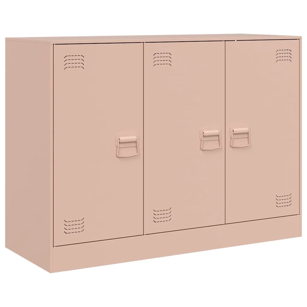 Credenza | Madia | Buffet da pranzo | Armadio da pranzo Rosa 99x39x73 cm in Acciaio