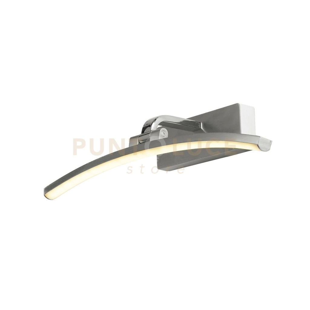 Santorini Picture Light - Argento satinato e cromo lucido
