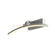 Santorini Picture Light - Argento satinato e cromo lucido