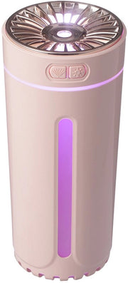 300 ml umidificatore per camera da letto, umidificatore per casa, piccolo umidificatore per piante con LED a colori, ricaricabile per scrivania, auto, viaggi, camera d'albergo (rosa)