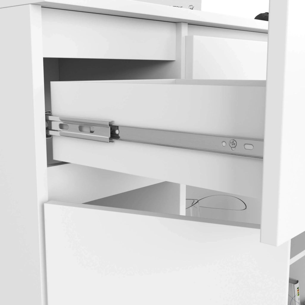 Cassettiera AKORD K100 Bianca 101 cm 2 ante 3 cassetti 101x35x98 cm