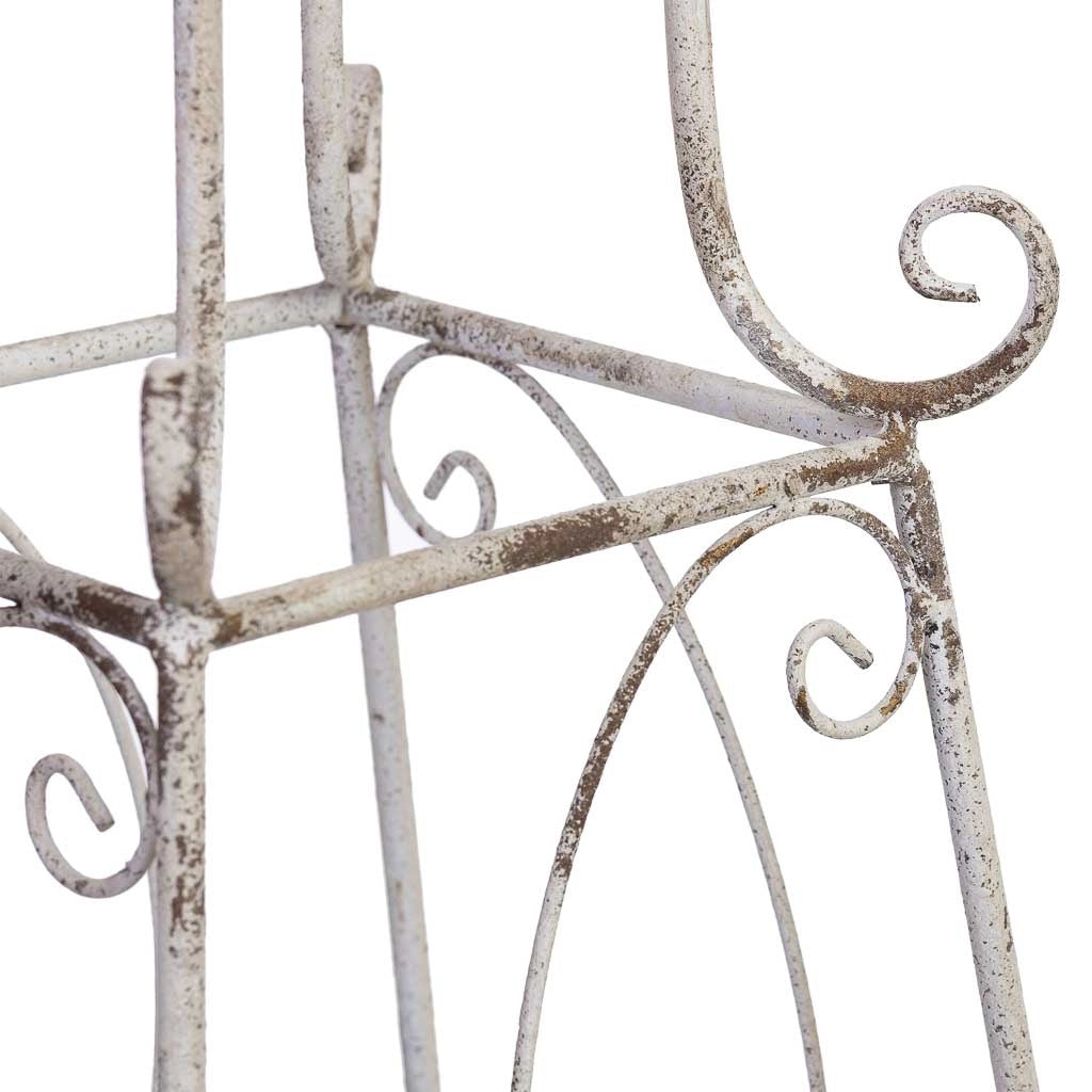 Set di decorazioni in metallo da 2 pezzi, 34x34x100h - 25x25x80h cm