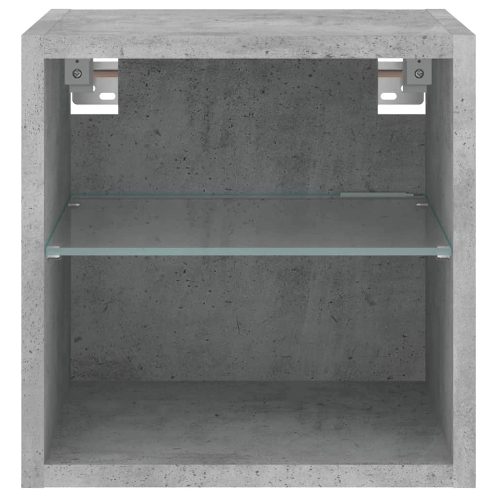 Mobile TV multimediale mensola TV credenza mobile TV sala da pranzo soggiorno camera da letto montaggio a parete con luci LED 30 x 28,5 x 30 cm grigio 02_0027869